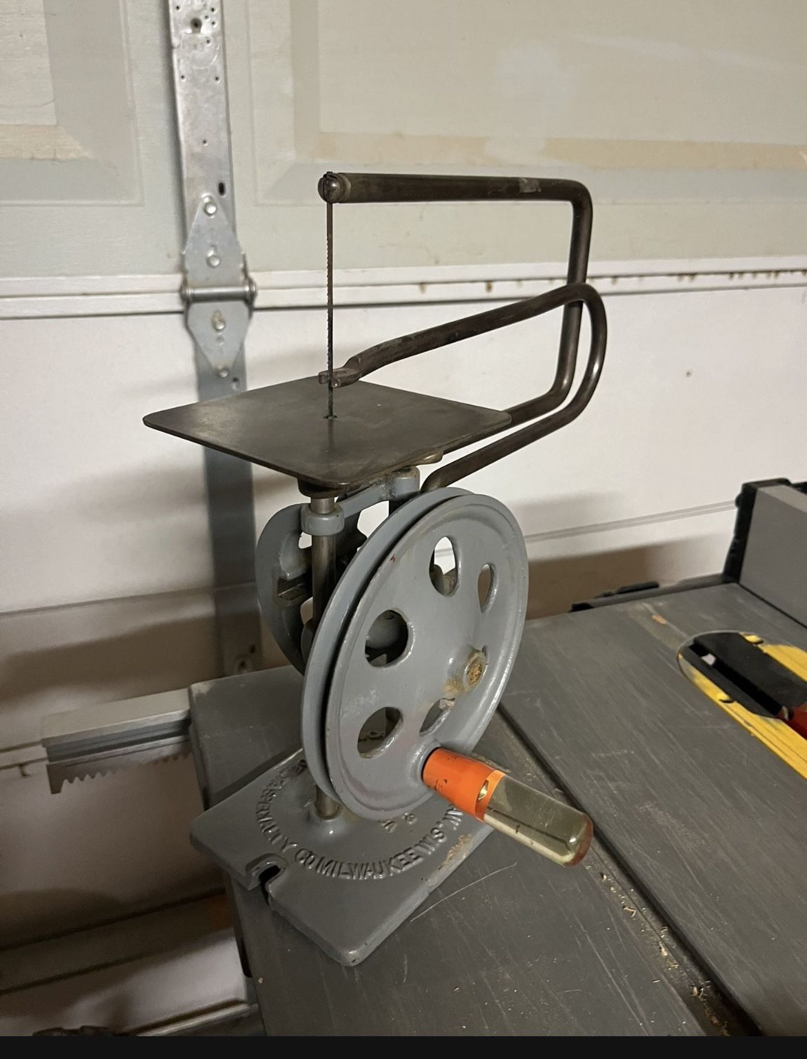 Shop VINTAGE 1920” S AMERICAN SCROLL SAW DELTA SPECIALTY HAND CRANK BELT DRIVE