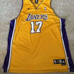 Vintage Adidas Authentics Los Angeles Lakers Andrew Bynum Jersey Men’s Size XXL, Not Kobe, LeBron, Doncic, Magic, West, Nike, Mitchell & Ness