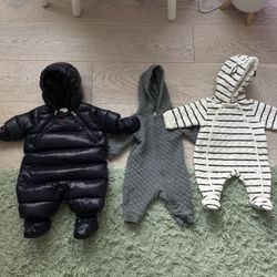 0-3 Baby Boy Warm Clothes 