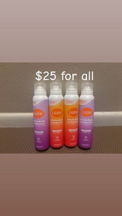 Lume spray deodorant