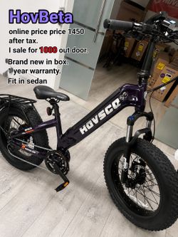HOVSCO beta powerful uphill foldable e-bike at great price electric bike