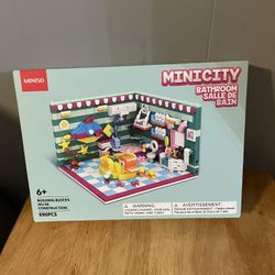 Minicity Bathroom Building Blocks Set - Miniso - NEW