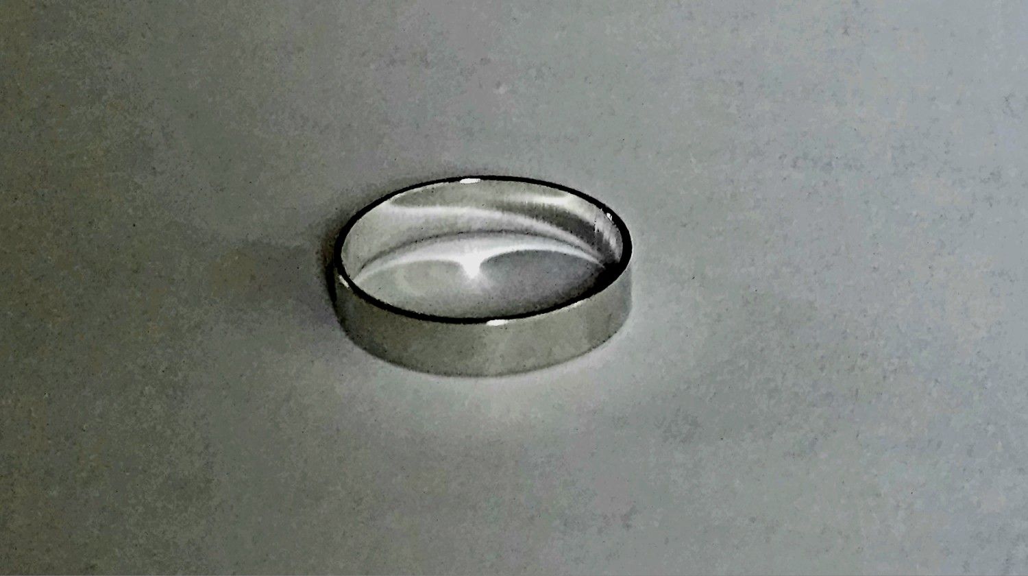LADIES NEW CLASSIC SILVER SIZE 6 WEDDING BAND TOE RING 