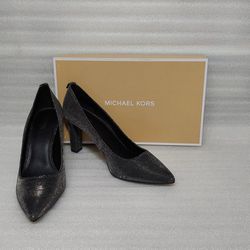 MICHAEL KORS designer heels pumps. Size 8 women's shoes. Silver Black. Brand new in box. Make an offer