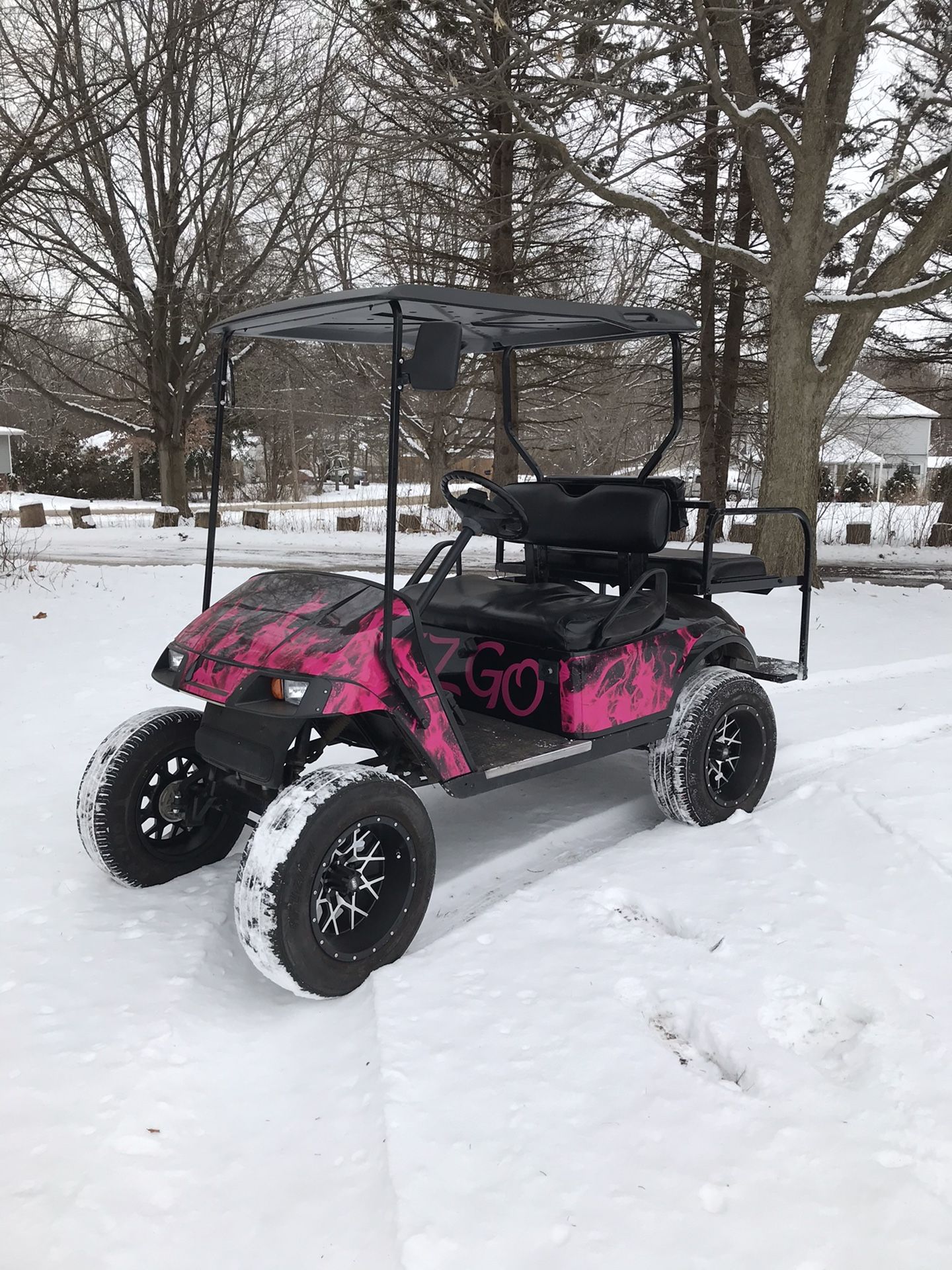 02 EZGO gas golf cart