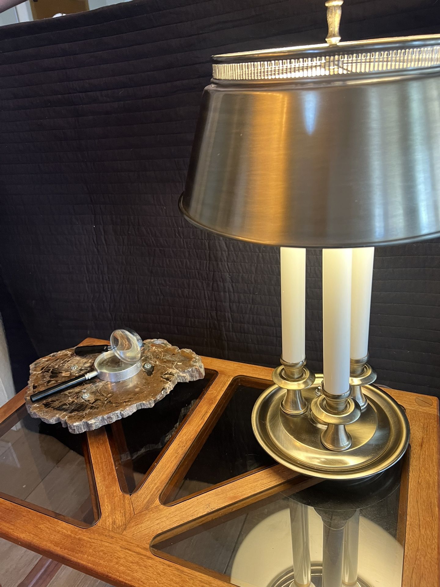 Mid Century, Modern Vintage, Brass Bouillotte