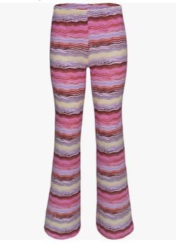 Billabong Girls' Tell Me Elastic Waist Flared Pants, High-Waist, Pull-on Closure (Large)