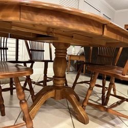 Wooden Breakfast Table And Chairs