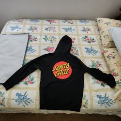 Santa Cruz Skateboard Zipup Hoodie Men's Size Medium 