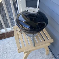 Small Black Weber Smokey Joe Charcoal Grill