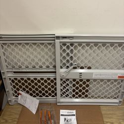 New 26”-42” Universal Pet Dog Gate Gray