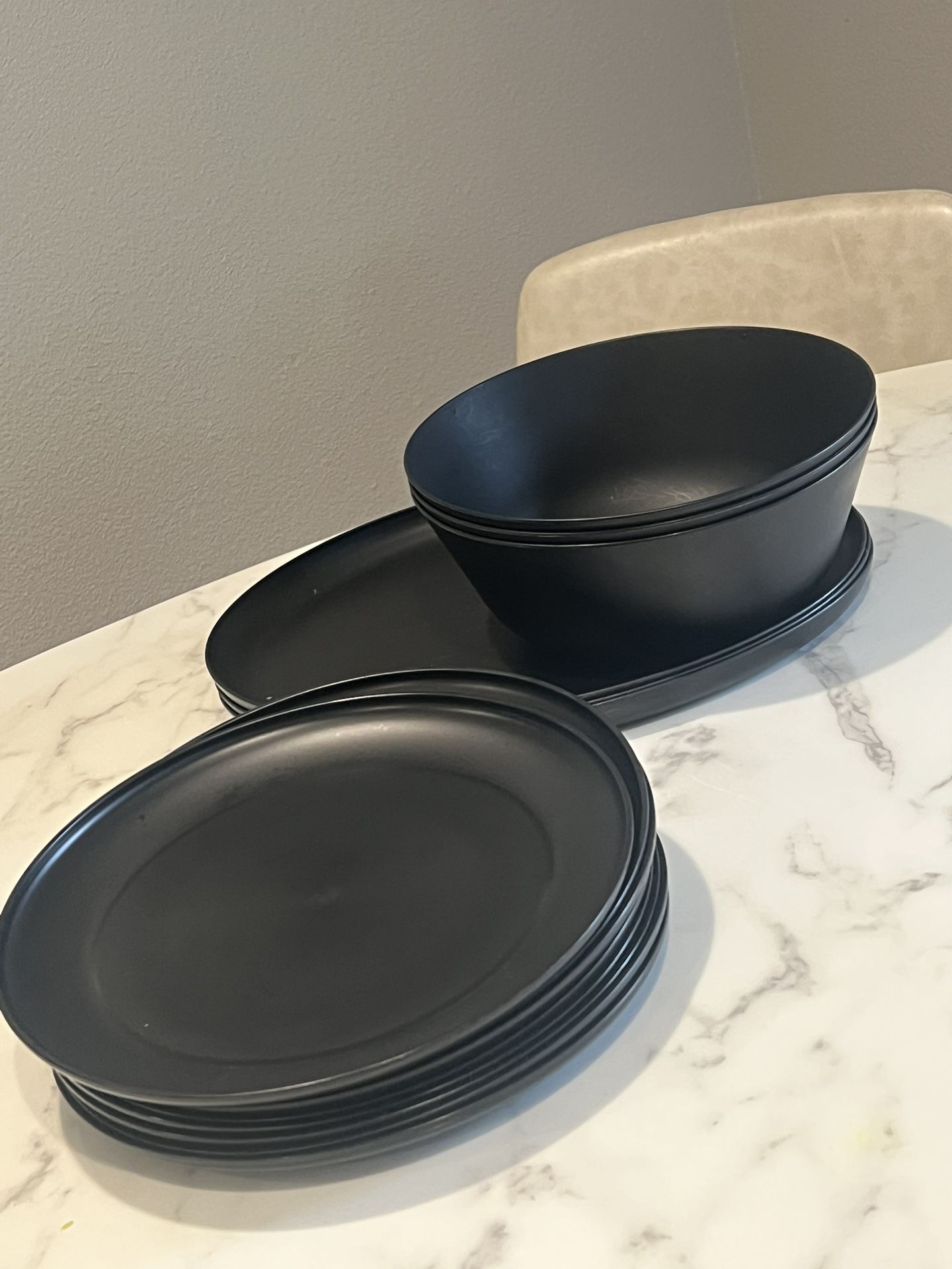 Target - Black Plastic Plates, Serving Platter, Serving Bowl