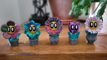 3d Printed Cute Flowers. 