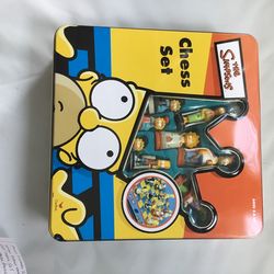 The Simpson s 3D Chess Set With Tin Collector Box. New. 1998