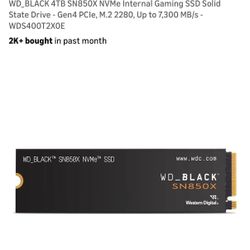 W_d Black Ssd 4th