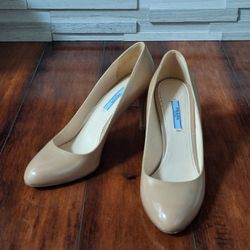 PRADA Women's Nude Patent Leather Stiletto Heels EU 40 US 10