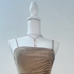 Champagne Color Dress In Size M 