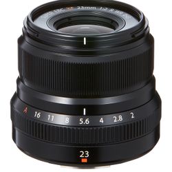 FUJIFILM XF 23mm f/2 R WR Lens (Black). In new condition. Comes as shown. No trade