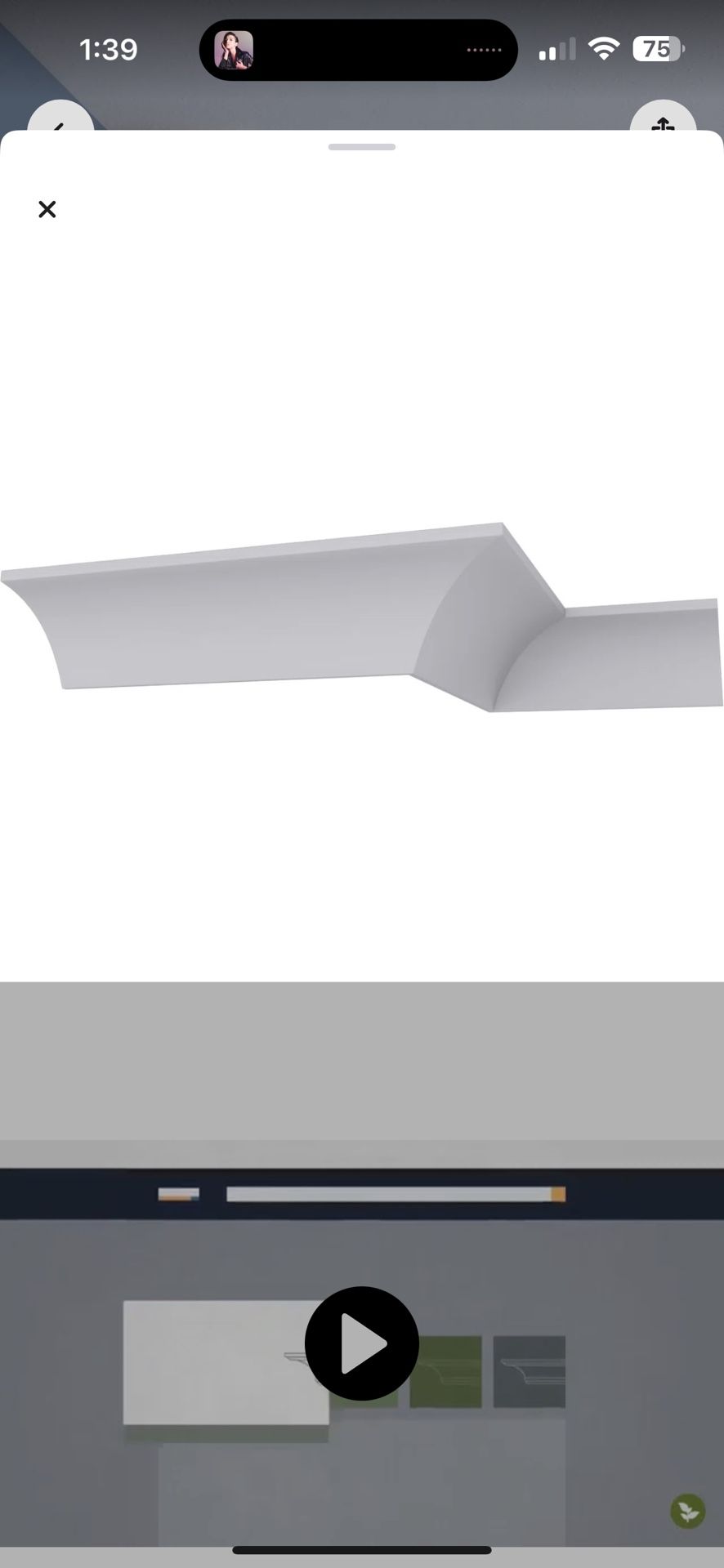 Traditional Smooth Crown Molding 4 Pieces