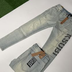 Ksubi jeans (light wash print).