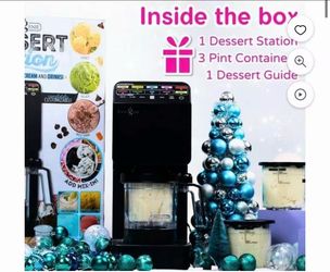 Food Genie: Dessert Station - Black - 11-In-1 Ice Cream & Frozen Treat Maker