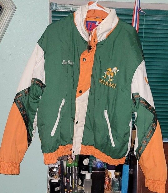 🚨RARE🚨 Vintage Miami Hurricanes Jacket Mens XL UM College Jacket