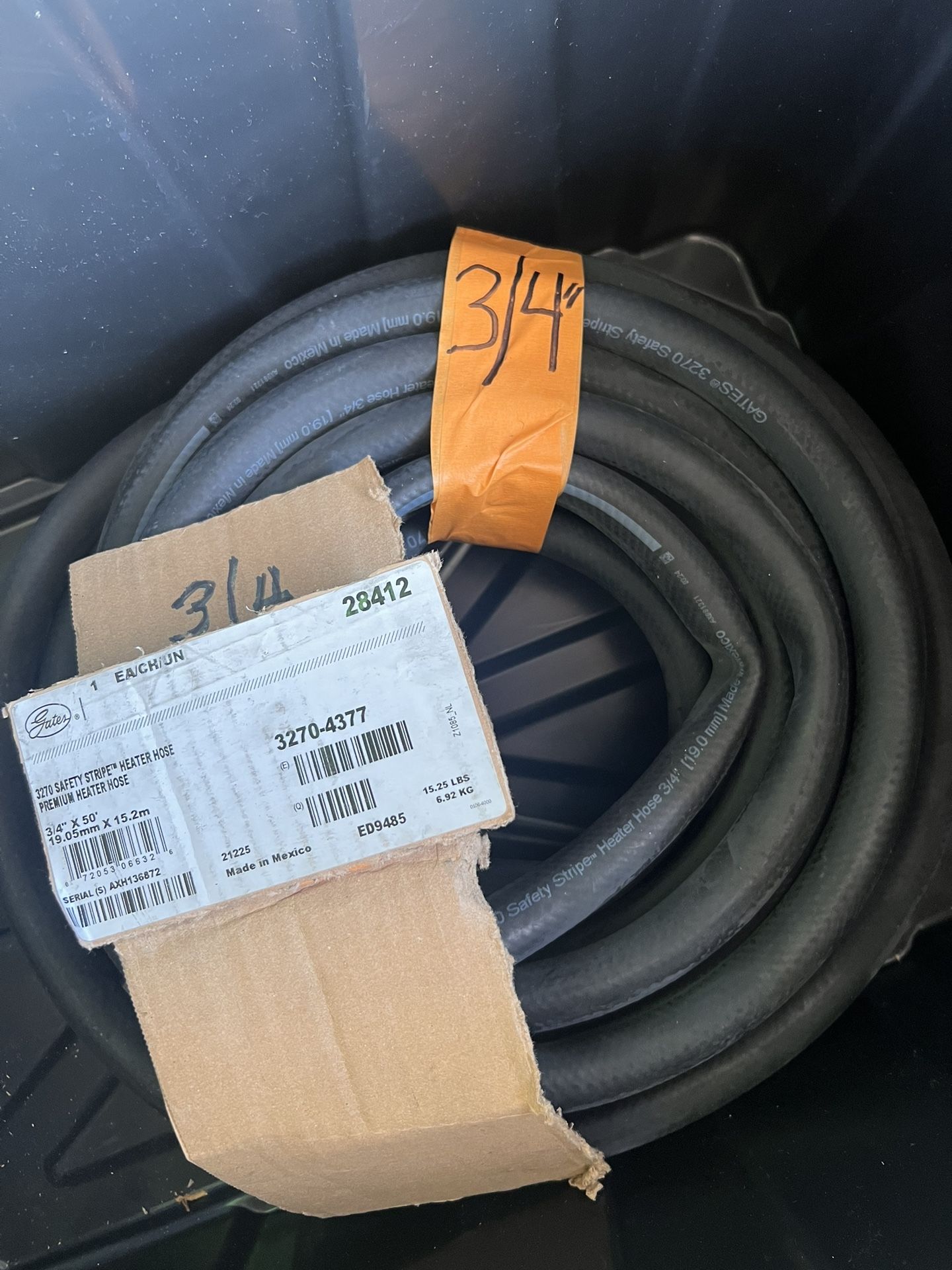 Gates 3/4 Inch Heater Hose