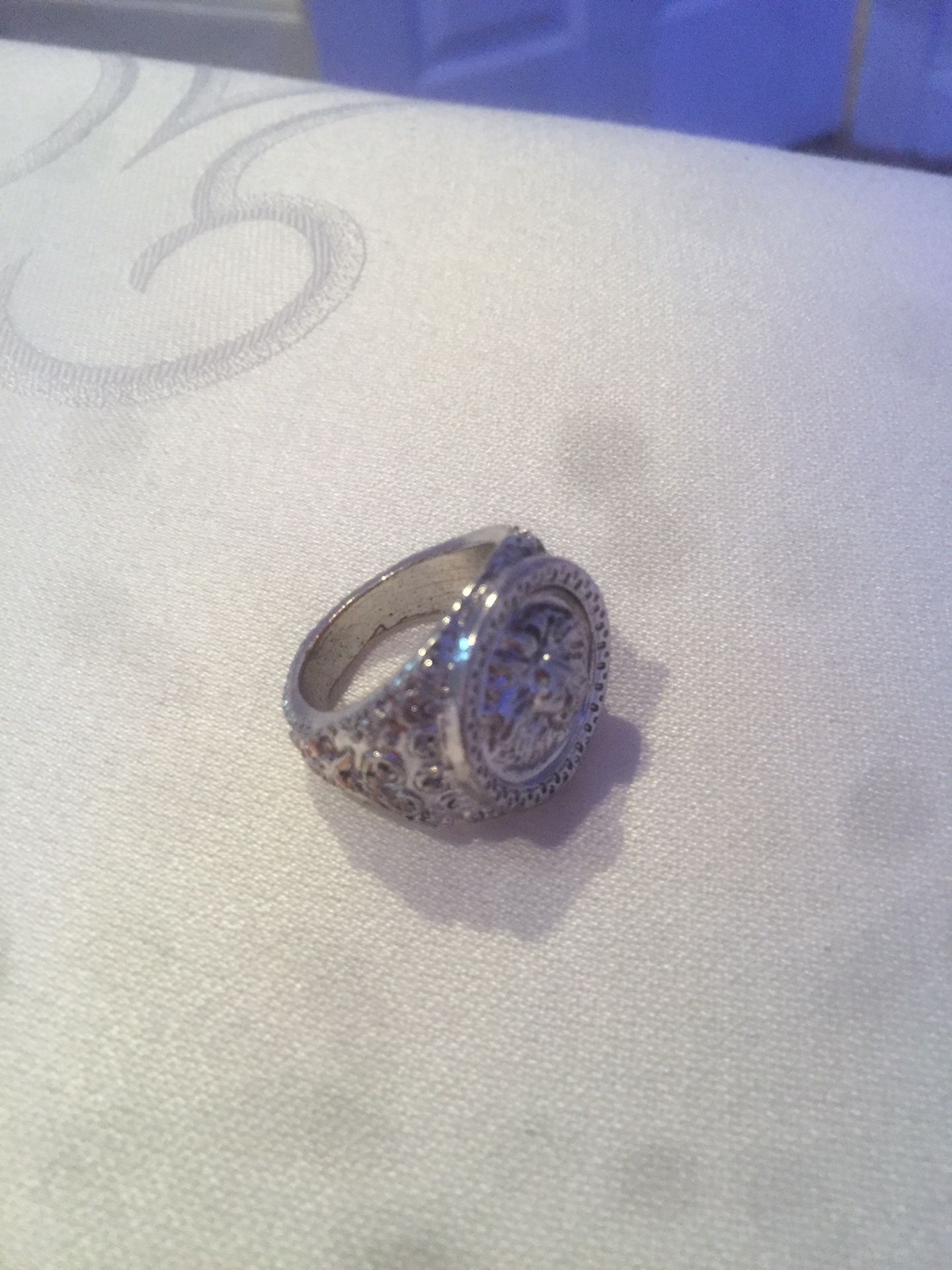 Versace Silver Ring
