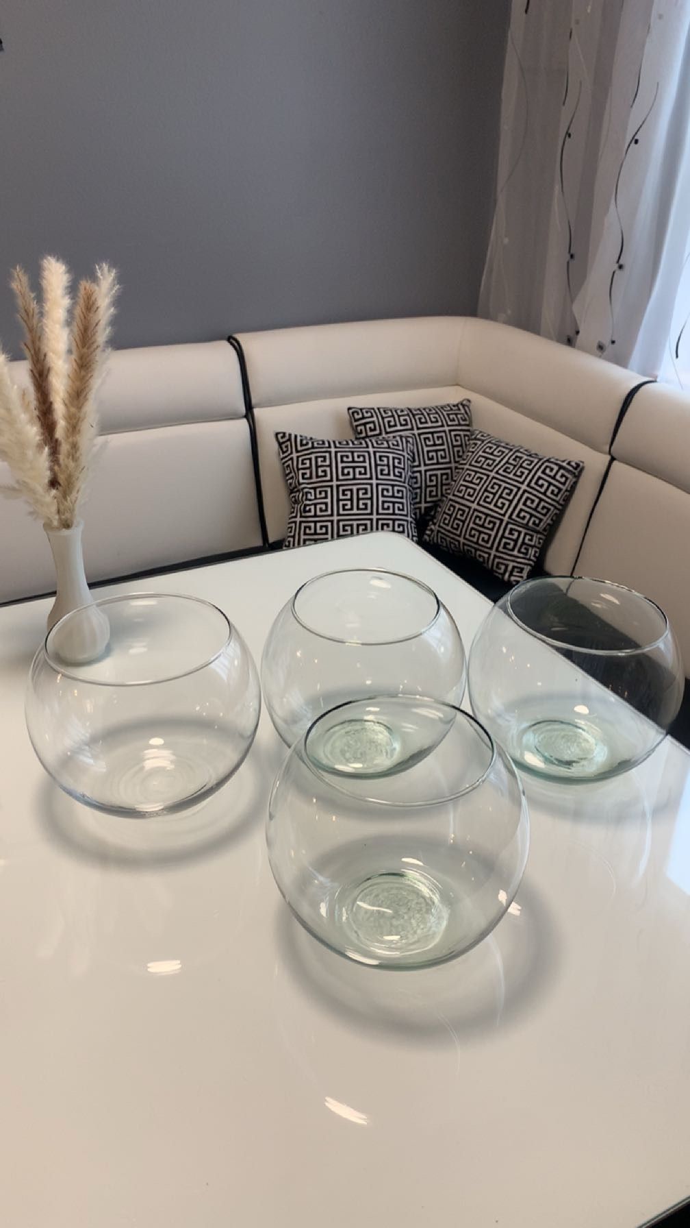 4 pc dish/vase