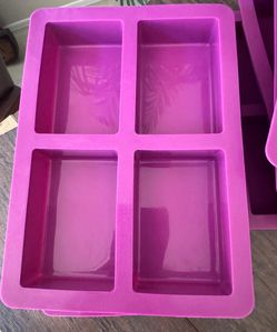 Silicone Molds LOT  Square Rectangular Sizes Silicone Molds Preowned -12 Pieces