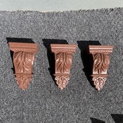 Curtain rod holders.3- pc for $10 . 