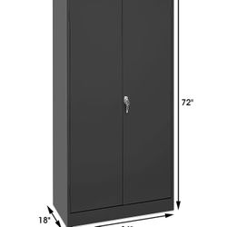 Realspace 5 Shelf Storage Cabinet