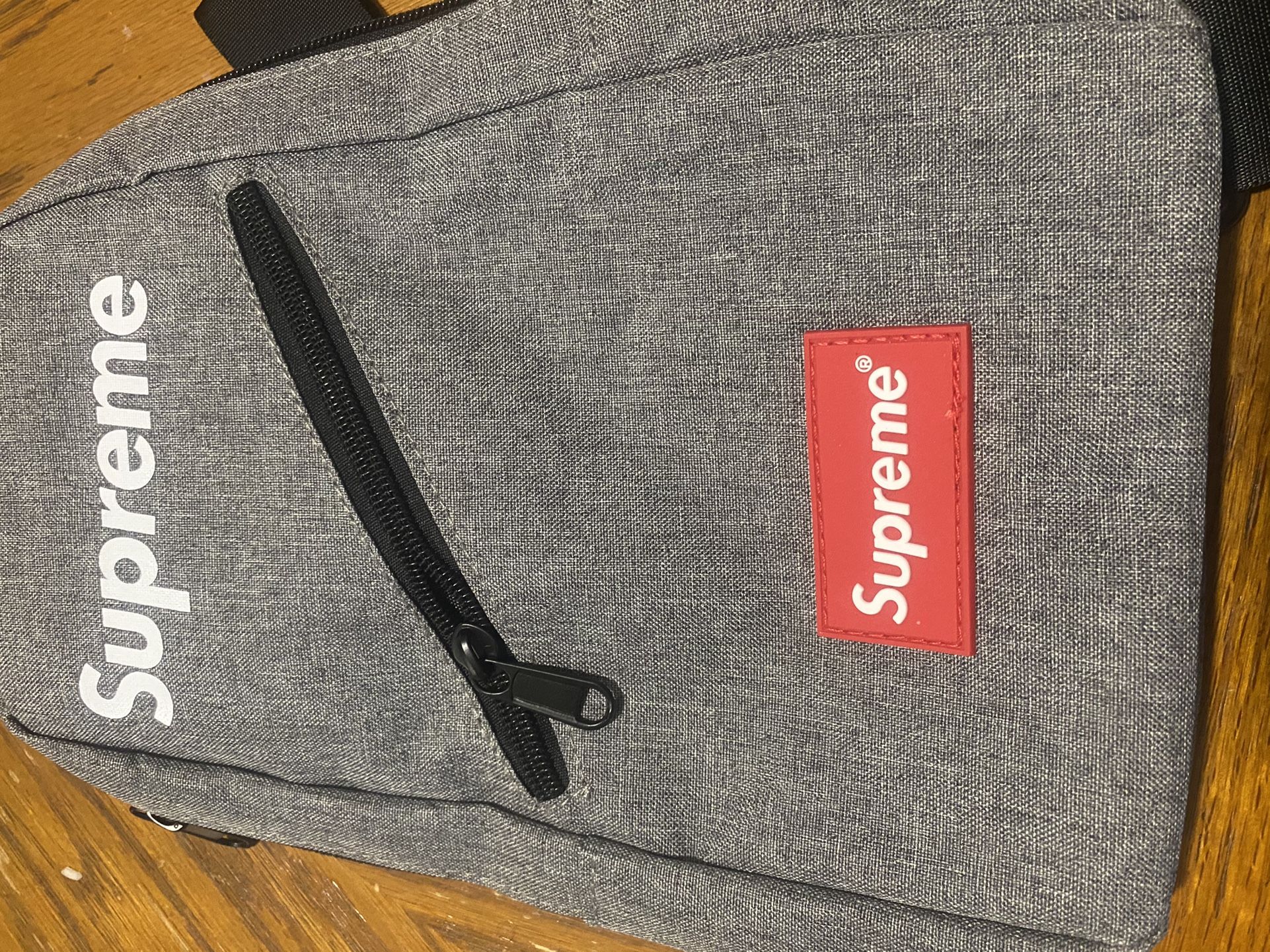 Supreme Grey Book Bag