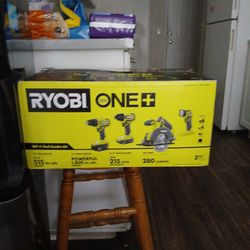 Ryobi 18 Volt 4 Combo Kit Unopened
