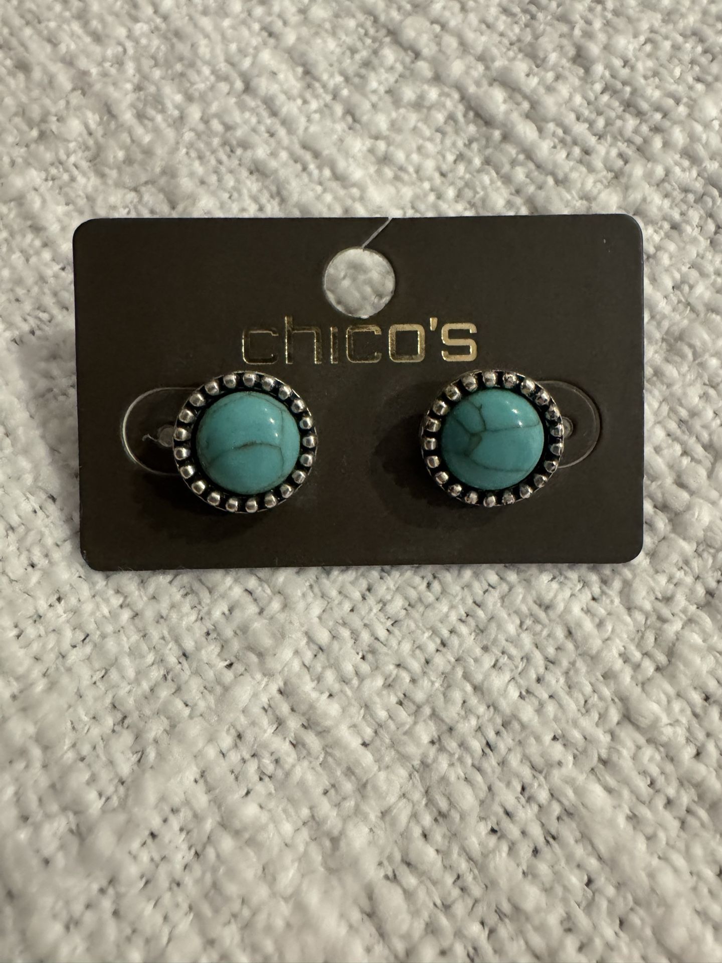 Chico's Turquoise Earrings (Never Worn)