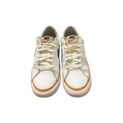 Nike Court Vision Low - White, Black, & Metallic Gold Sneakers US 7 Women