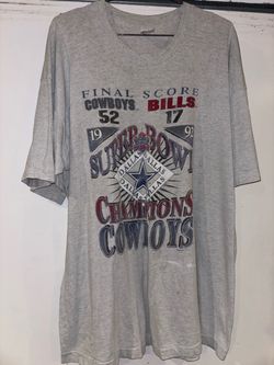 Vintage 1993 Dallas cowboys buffalo bills Super Bowl t shirt men’s 2x