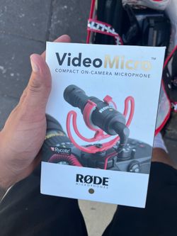 Rode VideoMicro Compact On-Camera Microphone.