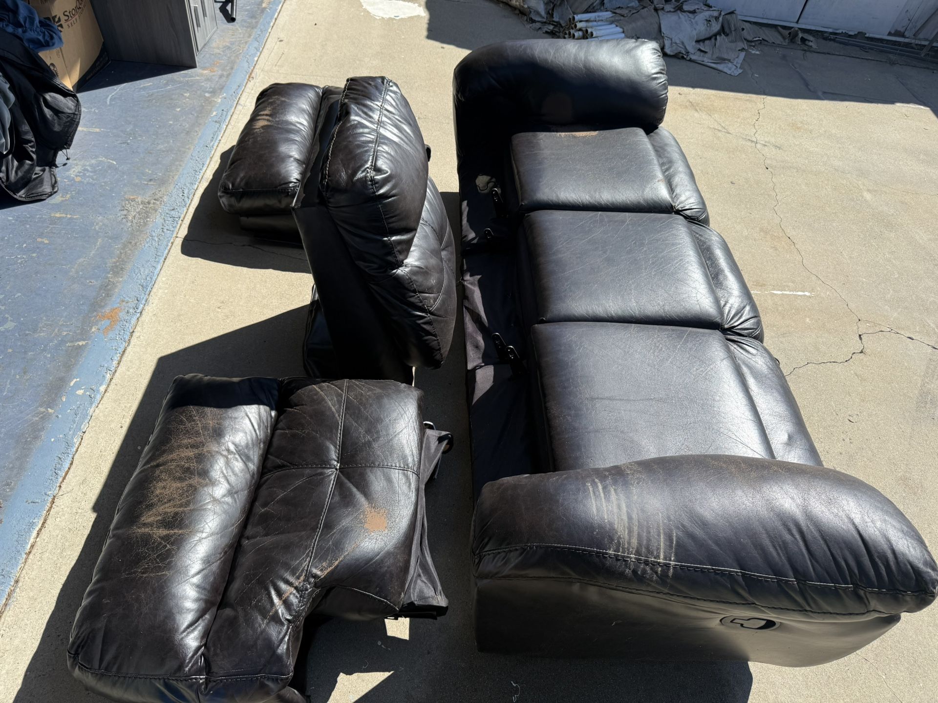 Black Leather Couch