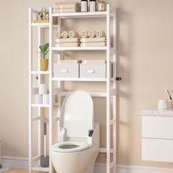 HOMDE OVER THE TOILET STORAGE SHELVING 9.17"D X 31.1"W X 65.35"H INCHES 