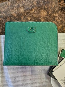 NEW Coach 3 in 1 L-Zip 2 Piece Leather Wallet Set