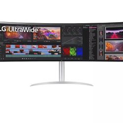 LG 49” Ultra Wide Monitor With Monitor ARM