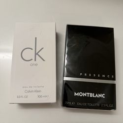 Ck One And Montblanc Men's Colonge