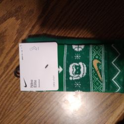 Nike Elite Dri-fit Socks - Holiday Green Edition - New In Package