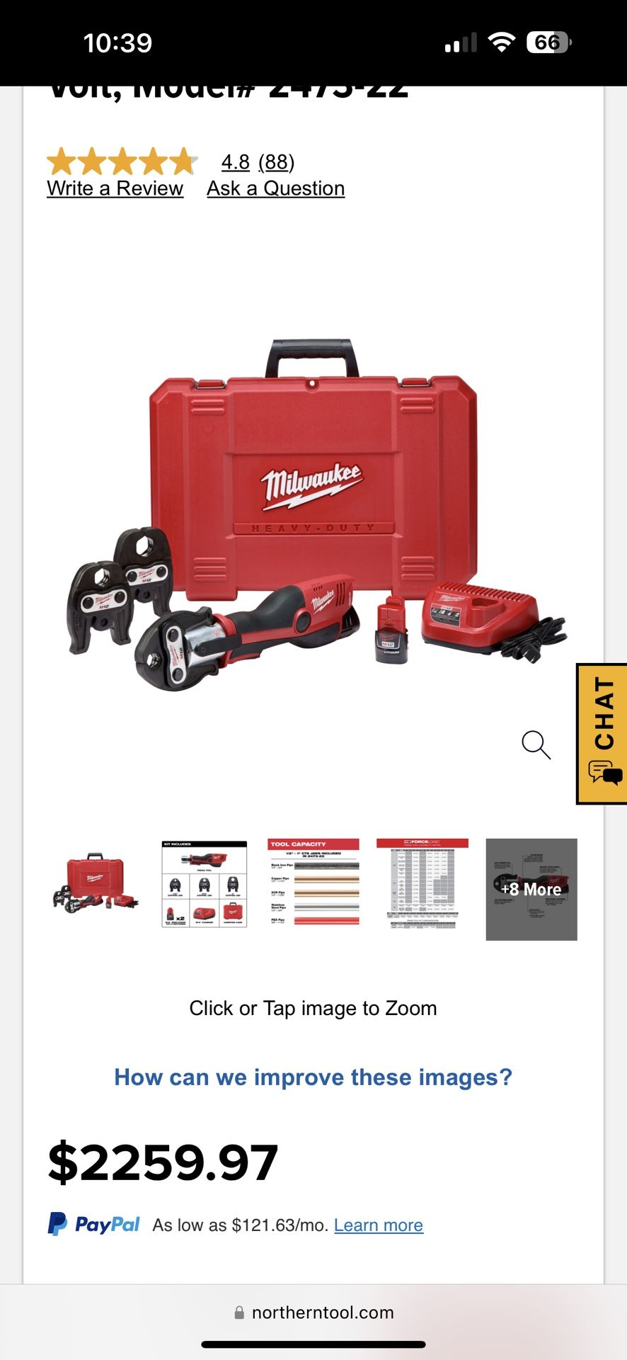 Milwaukee Press Tool