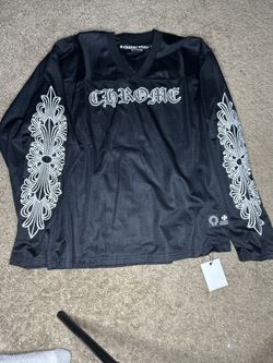 Black White Chome Hearts Jersey Med