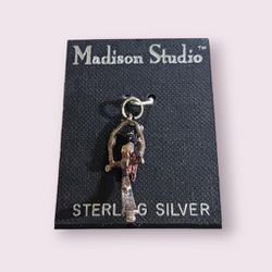 Madison Studio Sterling Silver Parrot Charm