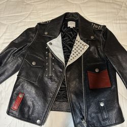 Coach Mickey Mouse Leather Jacket 