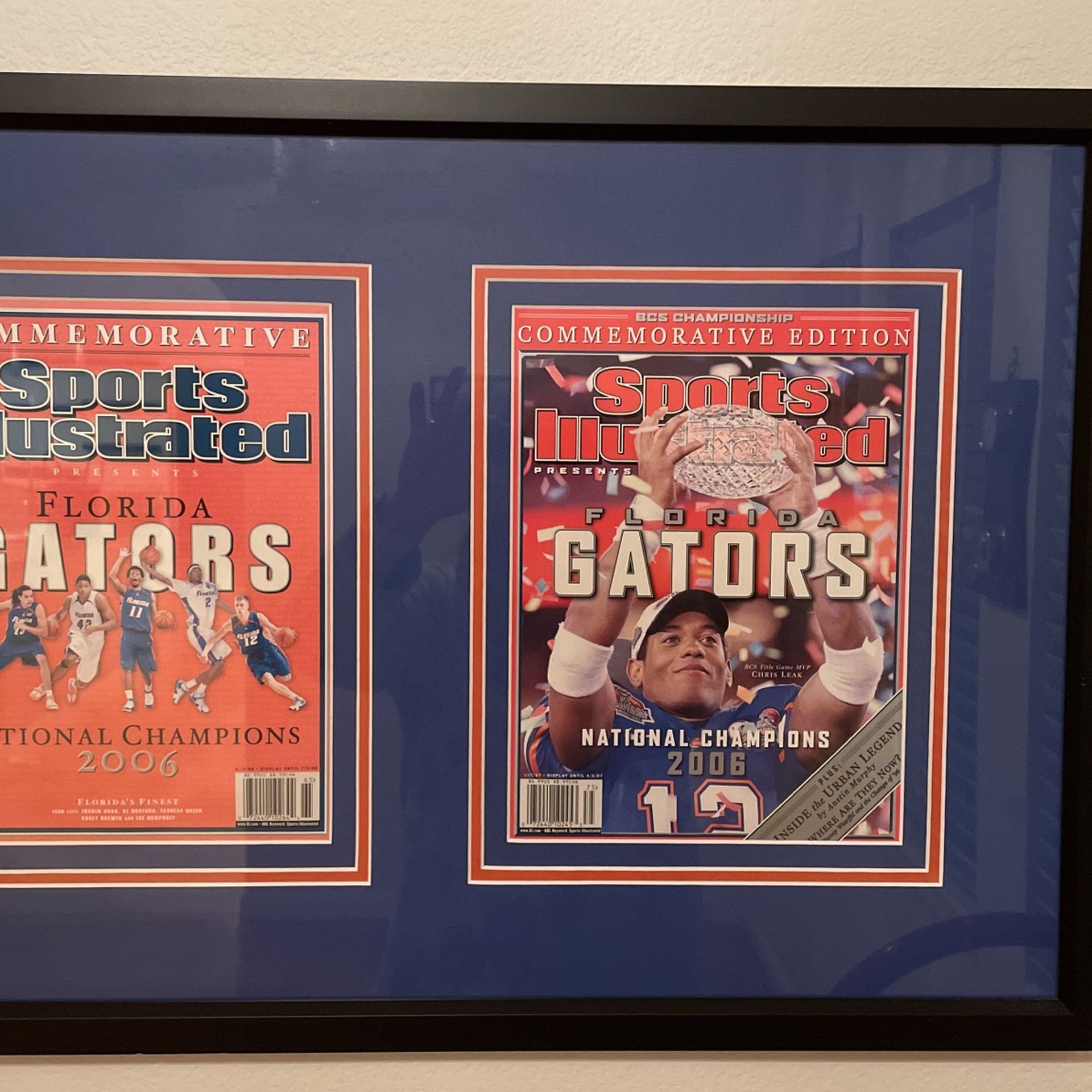 Florida Gators 2006 Dual Championship Framed SI