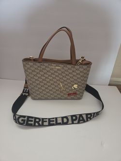 Karl Lagerfeld Paris Monogram Tote Bag